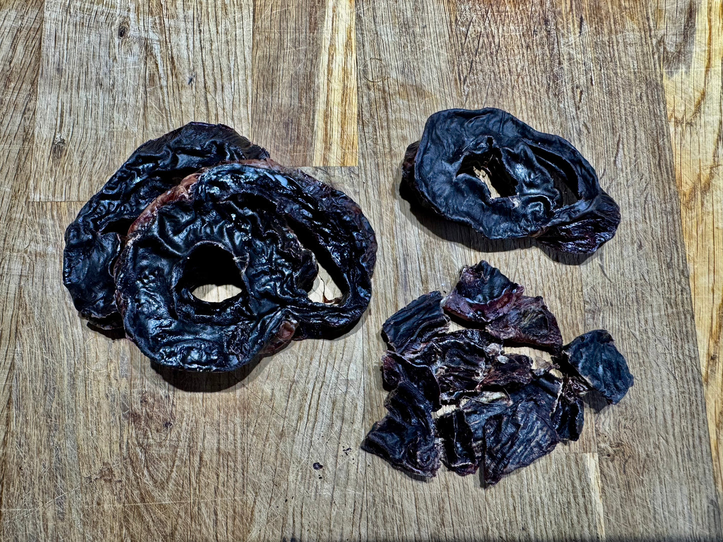 100% natural dehydrated Scottish venison heart training treats.