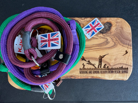 Braided collar with leather stopper (0.66m)