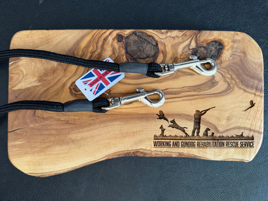 Double ended braided clip lead (1m)