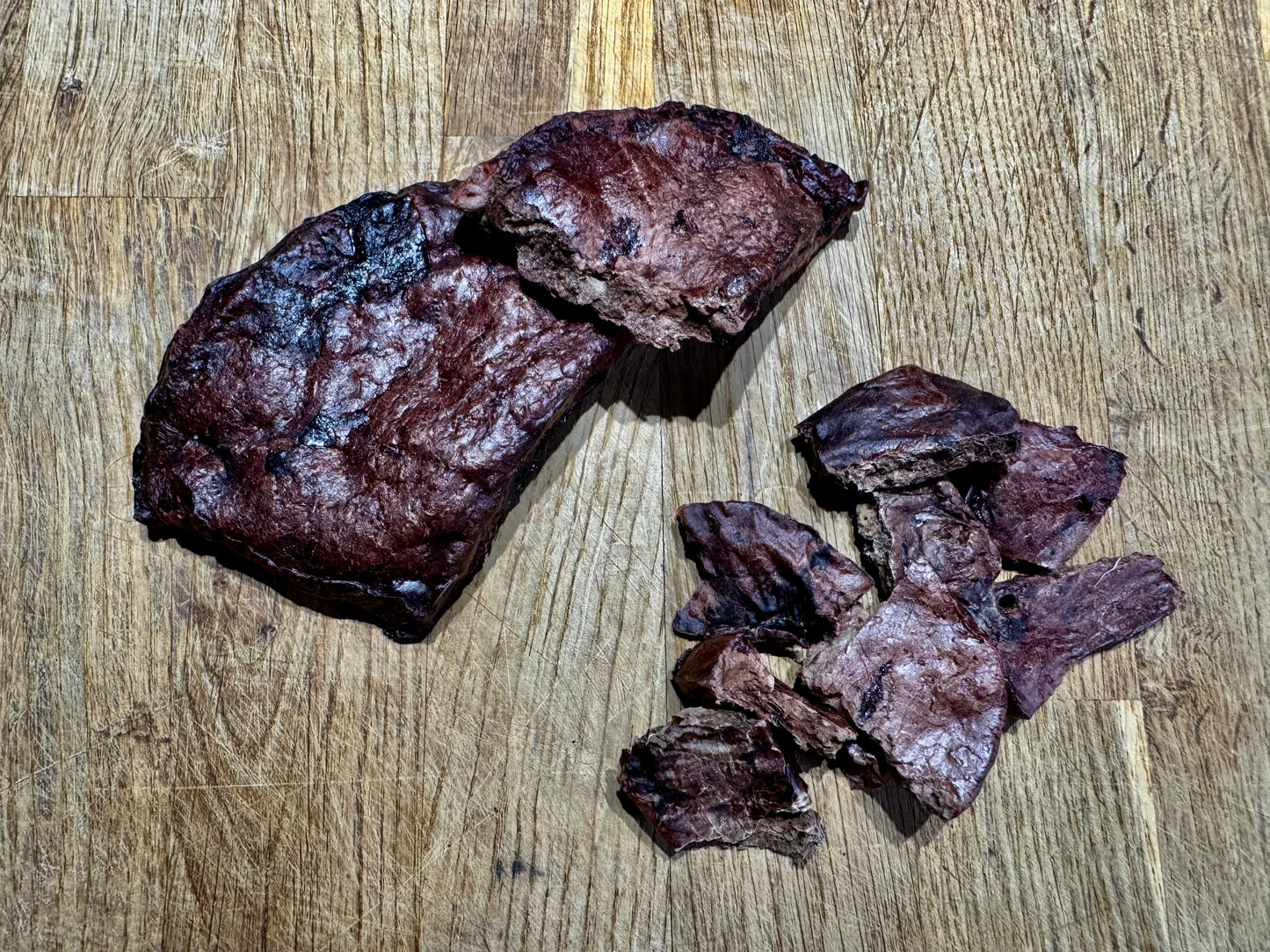 100% natural dehydrated Scottish venison  lung training treats.