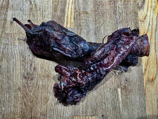 100% natural dehydrated Scottish venison tracheas treats.