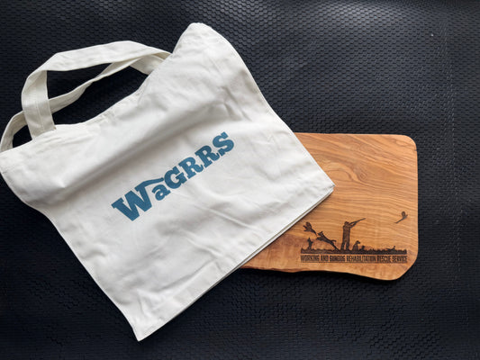 WaGRRS printed canvas shopping bag