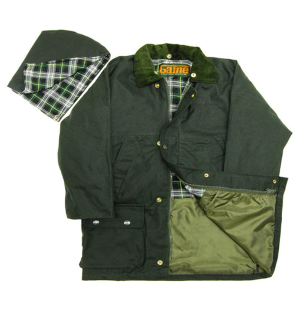 Game Childrens Quilted Wax Jacket