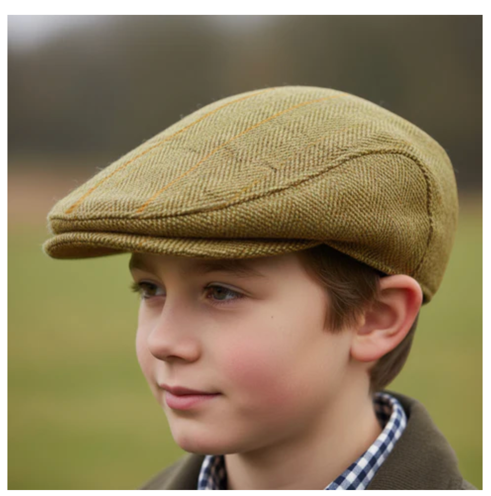Childrens Tweed Flat Cap