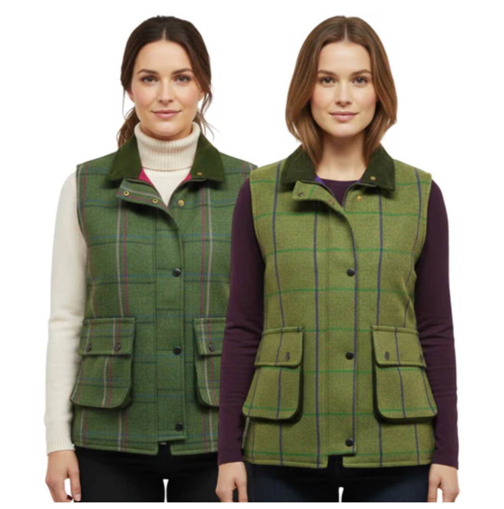 Ladies Game Ruby/Abby Tweed Gilet