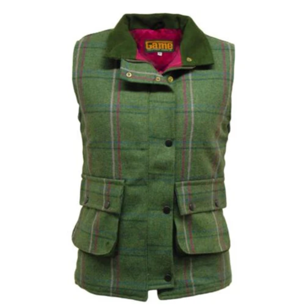 Ladies Game Ruby/Abby Tweed Gilet