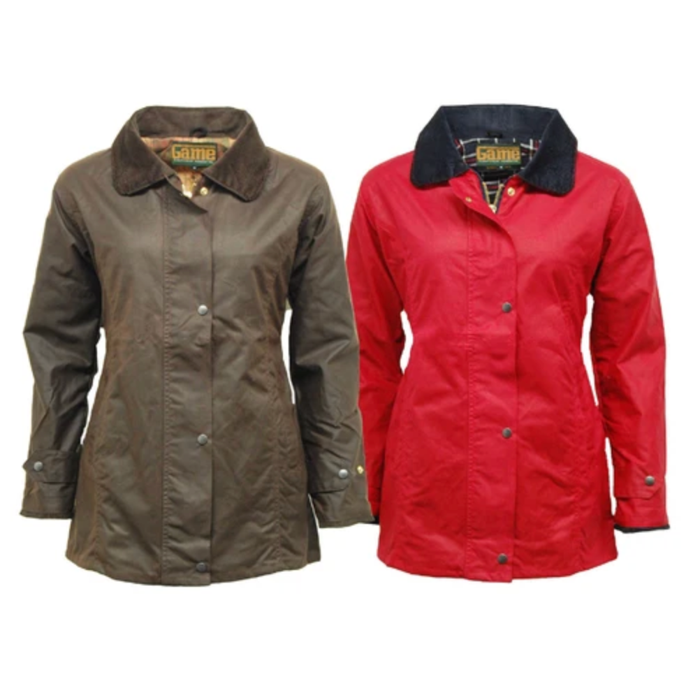 Ladies Game Fitted Antique Wax Jacket