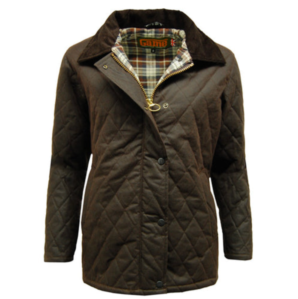 Game Zara Quilted Wax Jacket