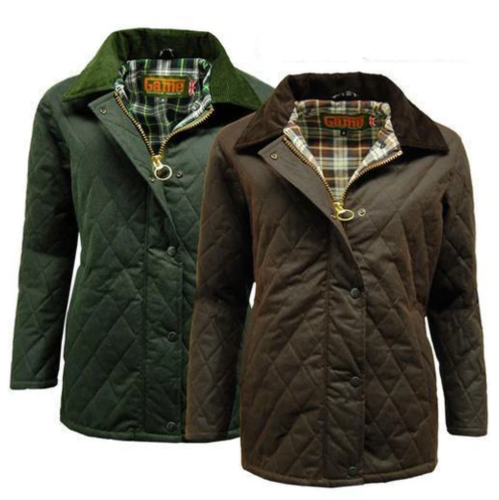 Game Zara Quilted Wax Jacket