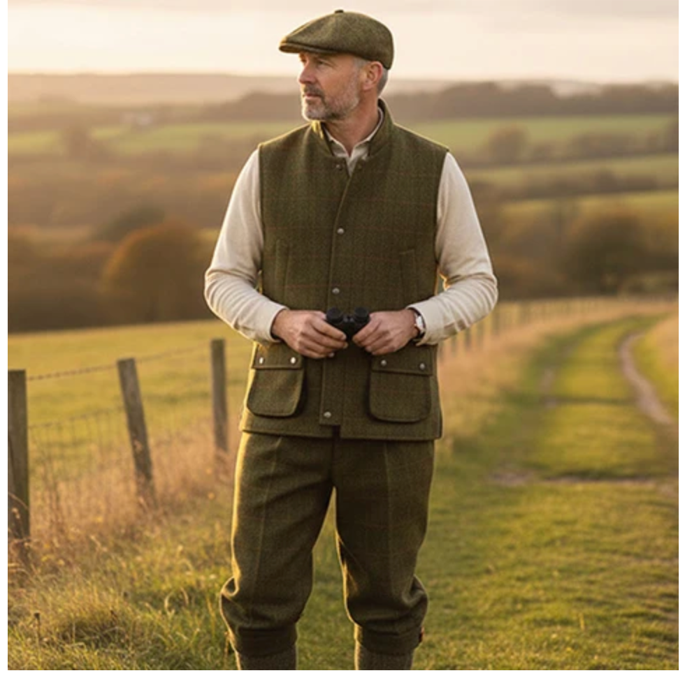 Men's Game Ascot Tweed Gilet