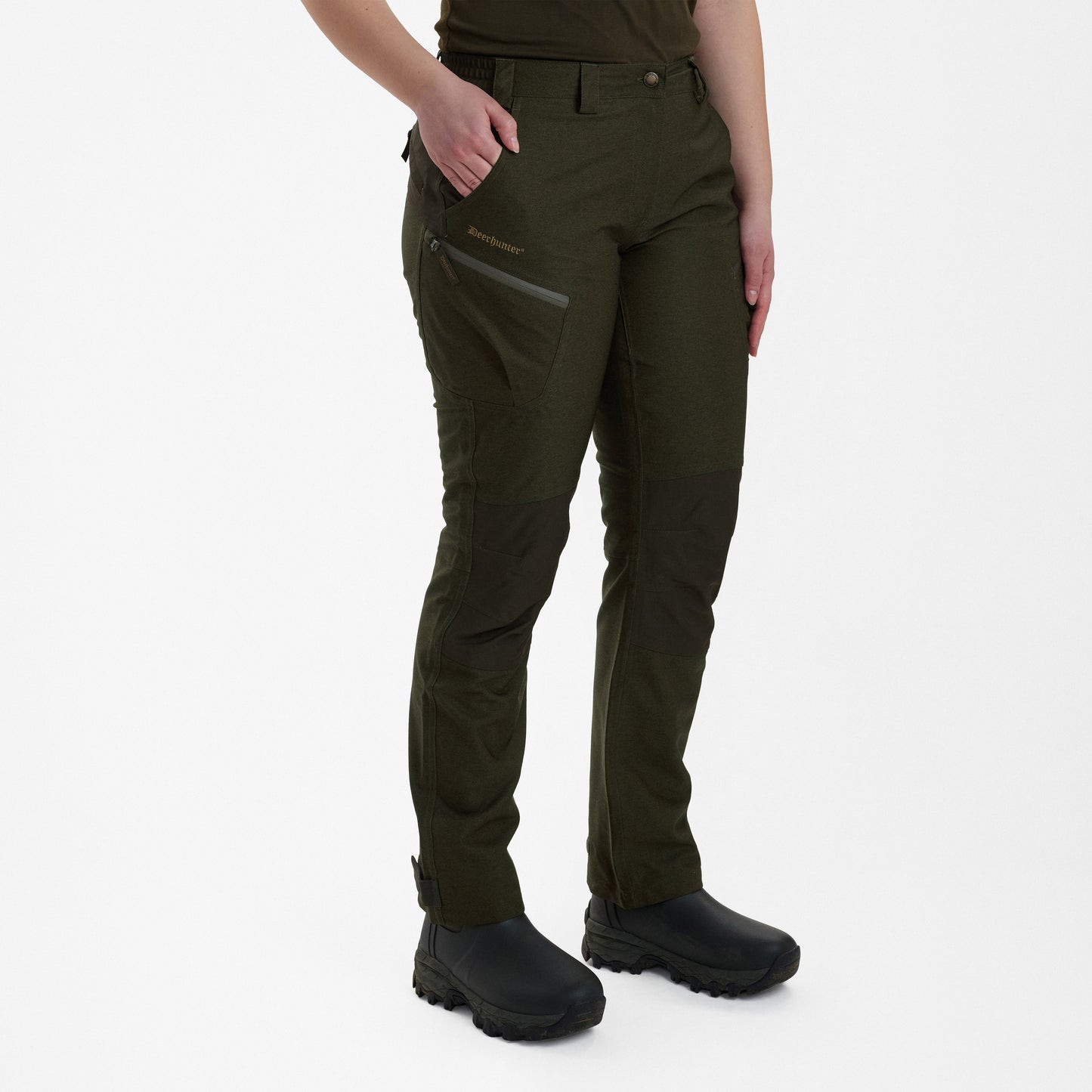 Deerhunter Ladies Chasse Trousers - Olive Night Melange